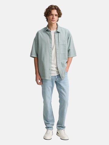 TOM TAILOR DENIM Comfort fit Button Up Shirt in Blue