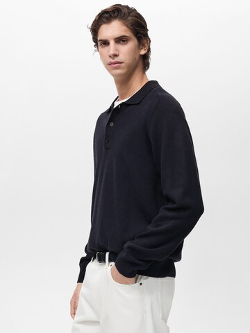 MANGO MAN Trui 'DAILYS' in Blauw