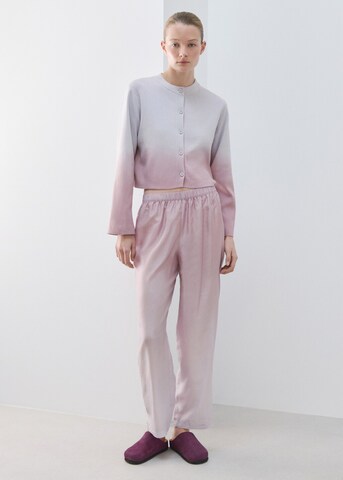 MANGO Knit Cardigan in Purple