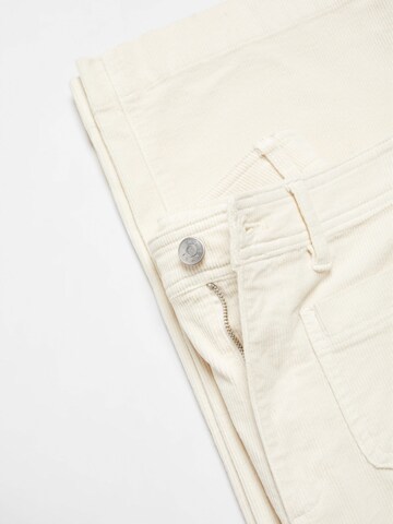 MANGO Wide leg Pants 'Catherip' in Beige