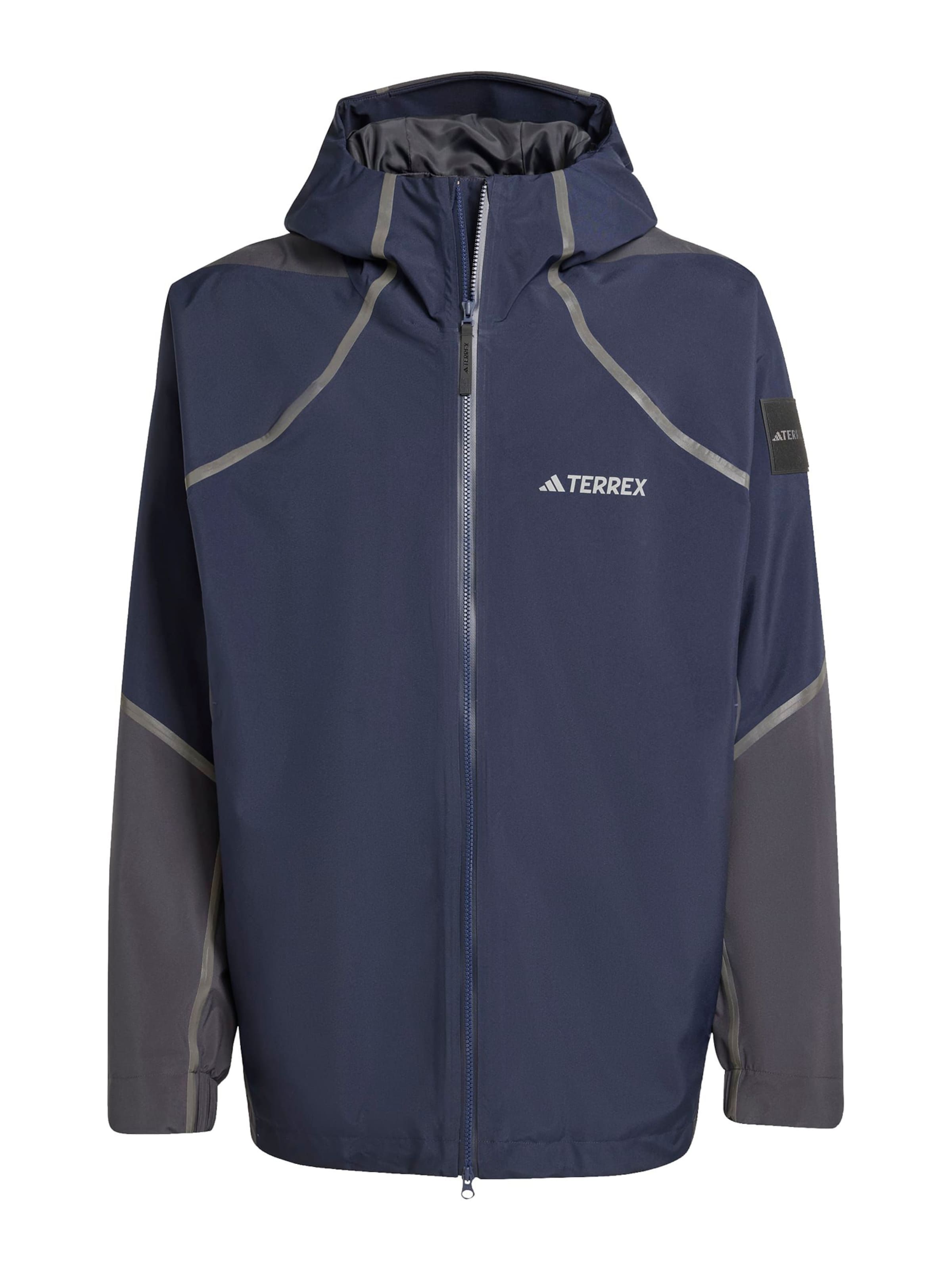 ADIDAS TERREX Zunanja jakna 'Nat Geo' | modra barva: sprednja stran