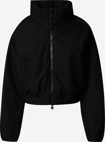 Veste de sport Calvin Klein Sport en noir : devant