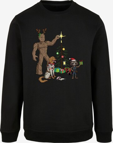 Sweat-shirt 'Guardians Of The Galaxy - Holiday Festive Group' ABSOLUTE CULT en noir : devant