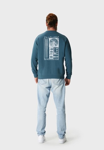 Oldskull Sweatshirt 'Asian Flavour Club Umami' in Blauw