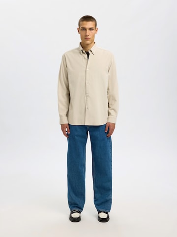 SELECTED - Ajuste regular Camisa 'SLHDANNI' en gris