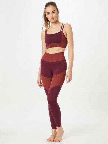 PUMA Skinny Workout Pants in Red