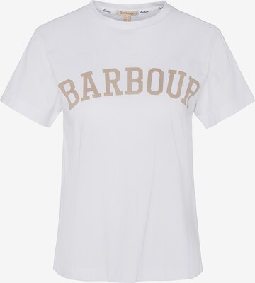Barbour Shirt 'Ella' in Wit: voorkant