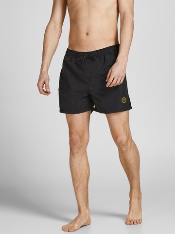 JACK & JONES Badeshorts 'Crete' in Schwarz: predná strana