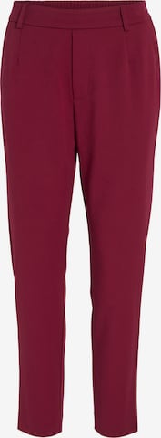 VILA Pleat-Front Pants 'Varone' in Red: front