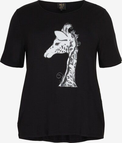 NO.1 by OX T-Shirt 'Giraf' in schwarz / weiß, Produktansicht