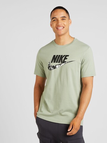 Nike Sportswear Shirt 'FUTURA' in Groen: voorkant