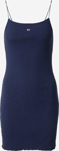 Tommy Jeans - Vestido de malha em azul: frente