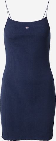 Tommy Jeans - Vestido de punto en azul: frente