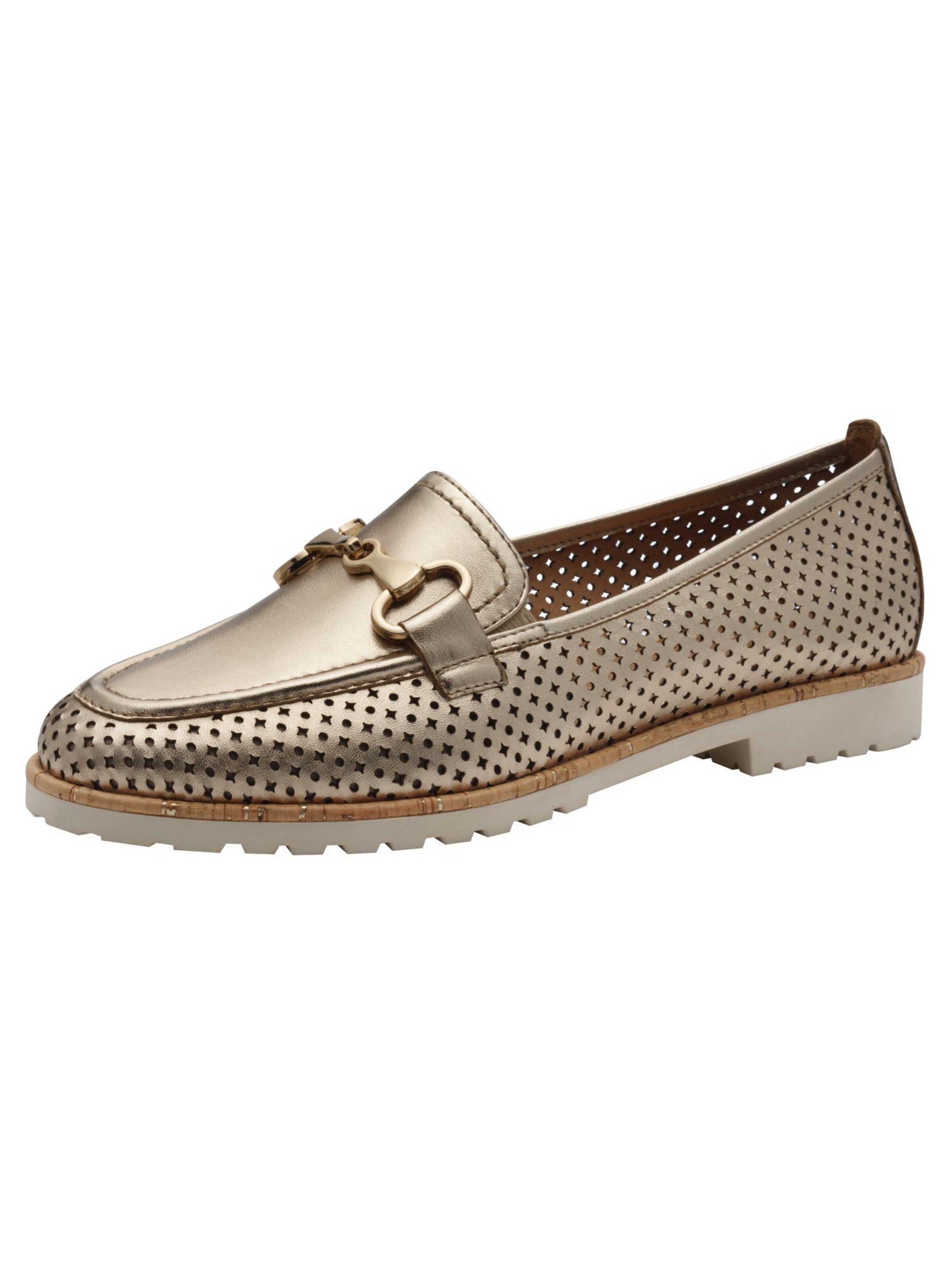 Tamaris Instappers in Brons: voorkant