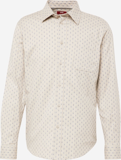 ESPRIT Overhemd in de kleur Lichtgrijs / Wit, Productweergave