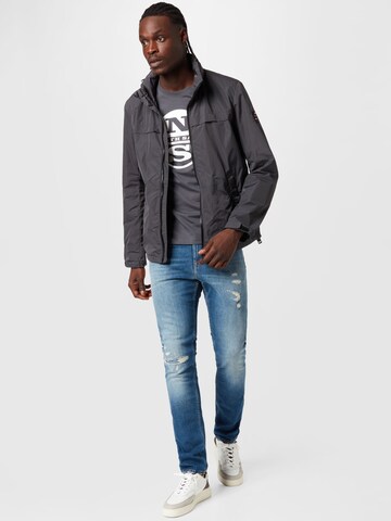 ECOALF Between-season jacket 'BENIALF' in Black