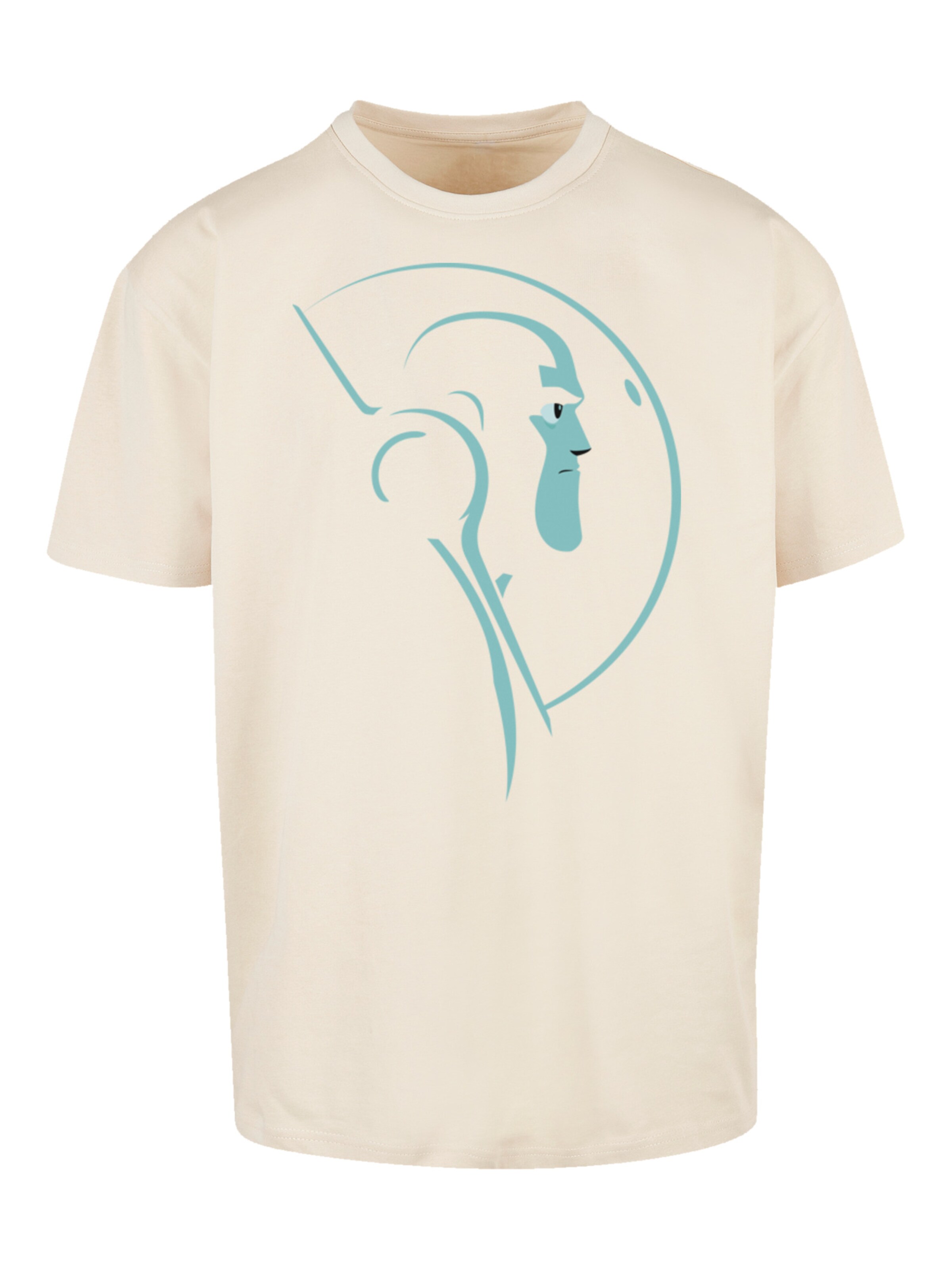 F4NT4STIC T-Shirt 'Buzz Lightyear Space Helmet Stare' in Beige: Vorderseite