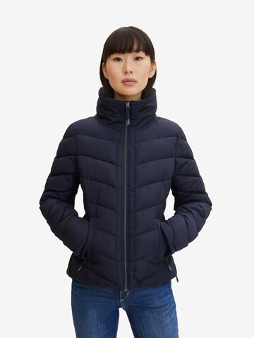 TOM TAILOR Winter Jacket in Blue: front