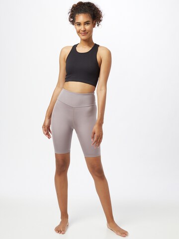 Hey Honey Skinny Workout Pants 'Biker' in Grey