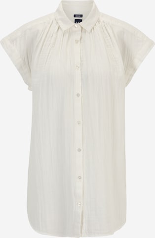 Camicia da donna di Gap Tall in bianco: frontale