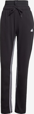 ADIDAS SPORTSWEAR Regular Workout Pants in Black: front