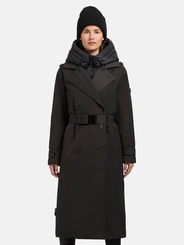 khujo Raincoat ' Elena ' in Grey: front