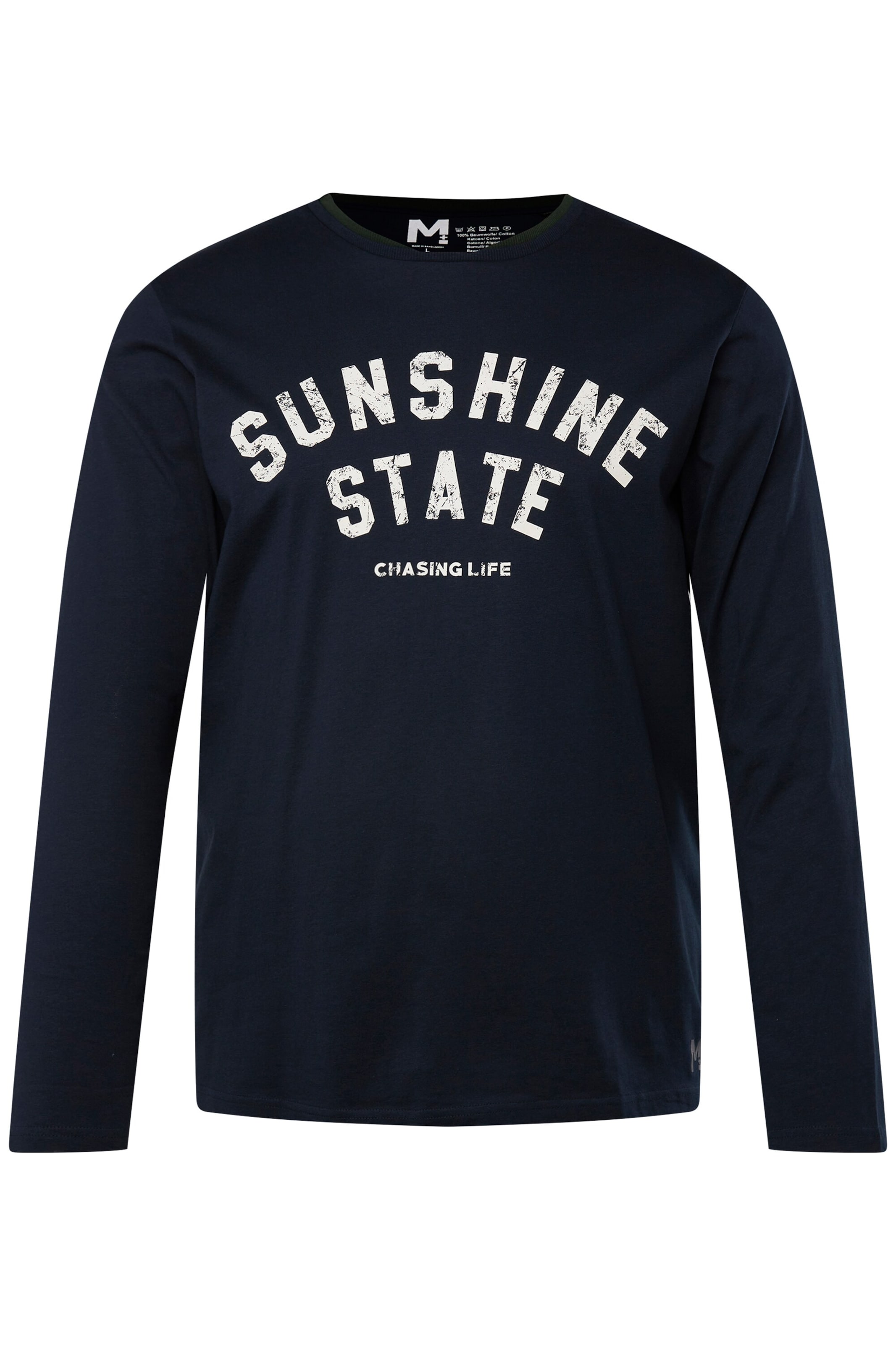 Men Plus Shirt in Schwarz: Vorderseite