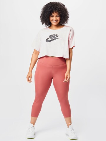 Nike Sportswear Skinny Spodnie sportowe 'Fast' w kolorze brązowy