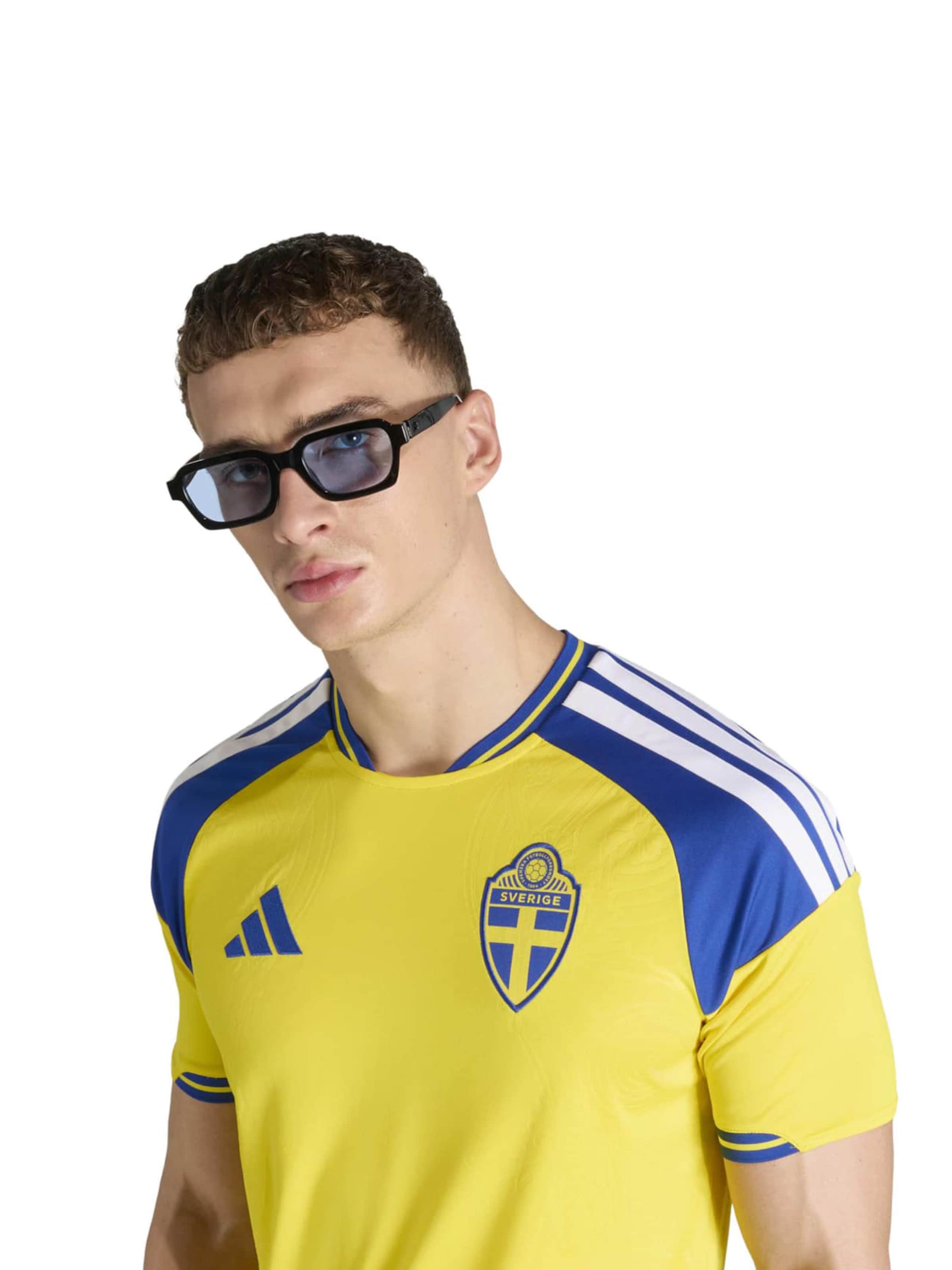 ADIDAS PERFORMANCE Αθλητική φανέλα 'Sweden 26 Home' σε κίτρινο