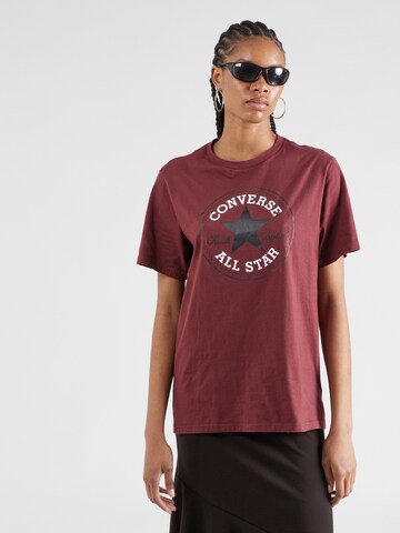 CONVERSE T-shirt 'Chuck Taylor All Star' i röd: framsida