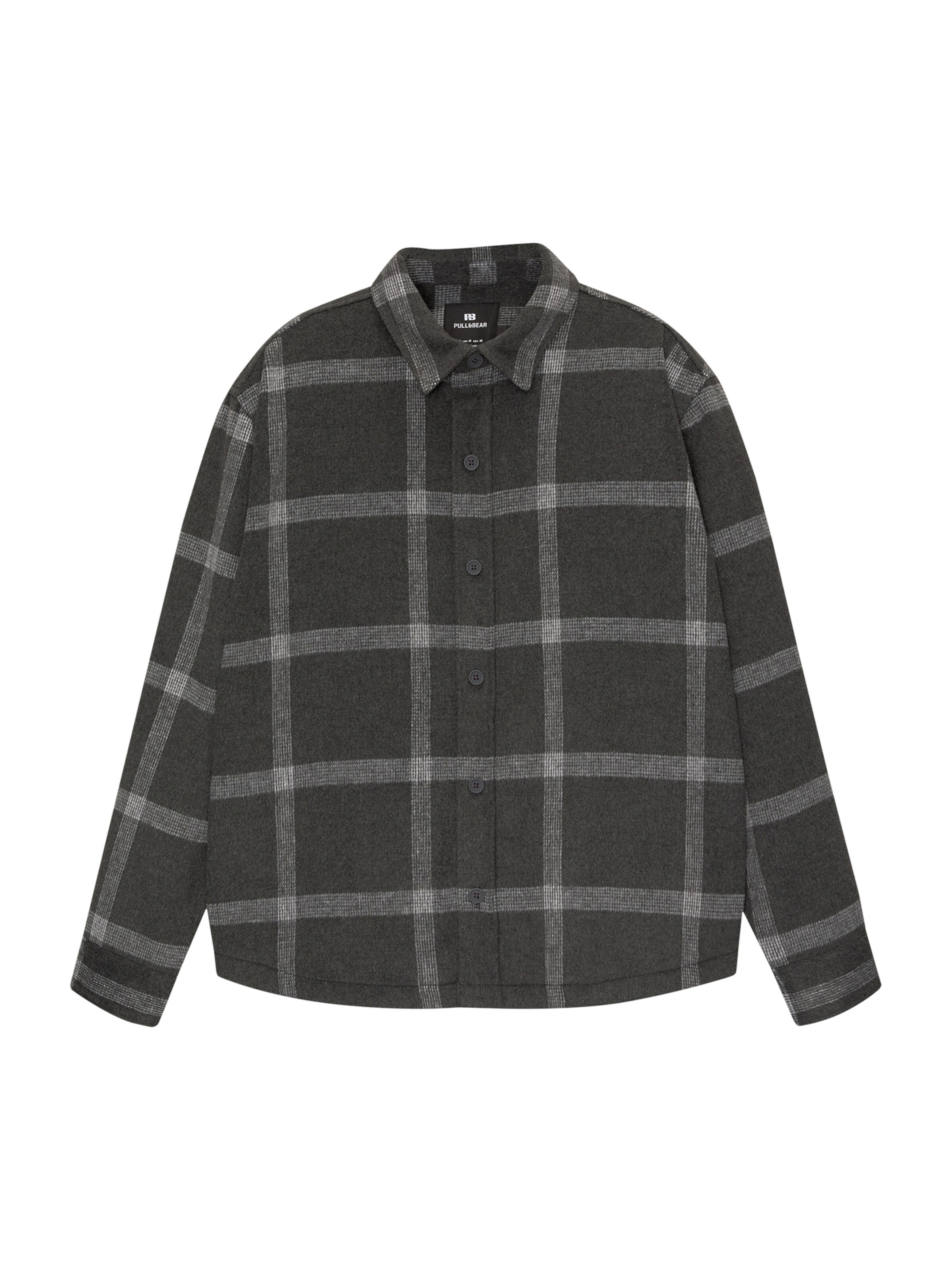 Pull&Bear Comfort fit Ing - fekete: elől