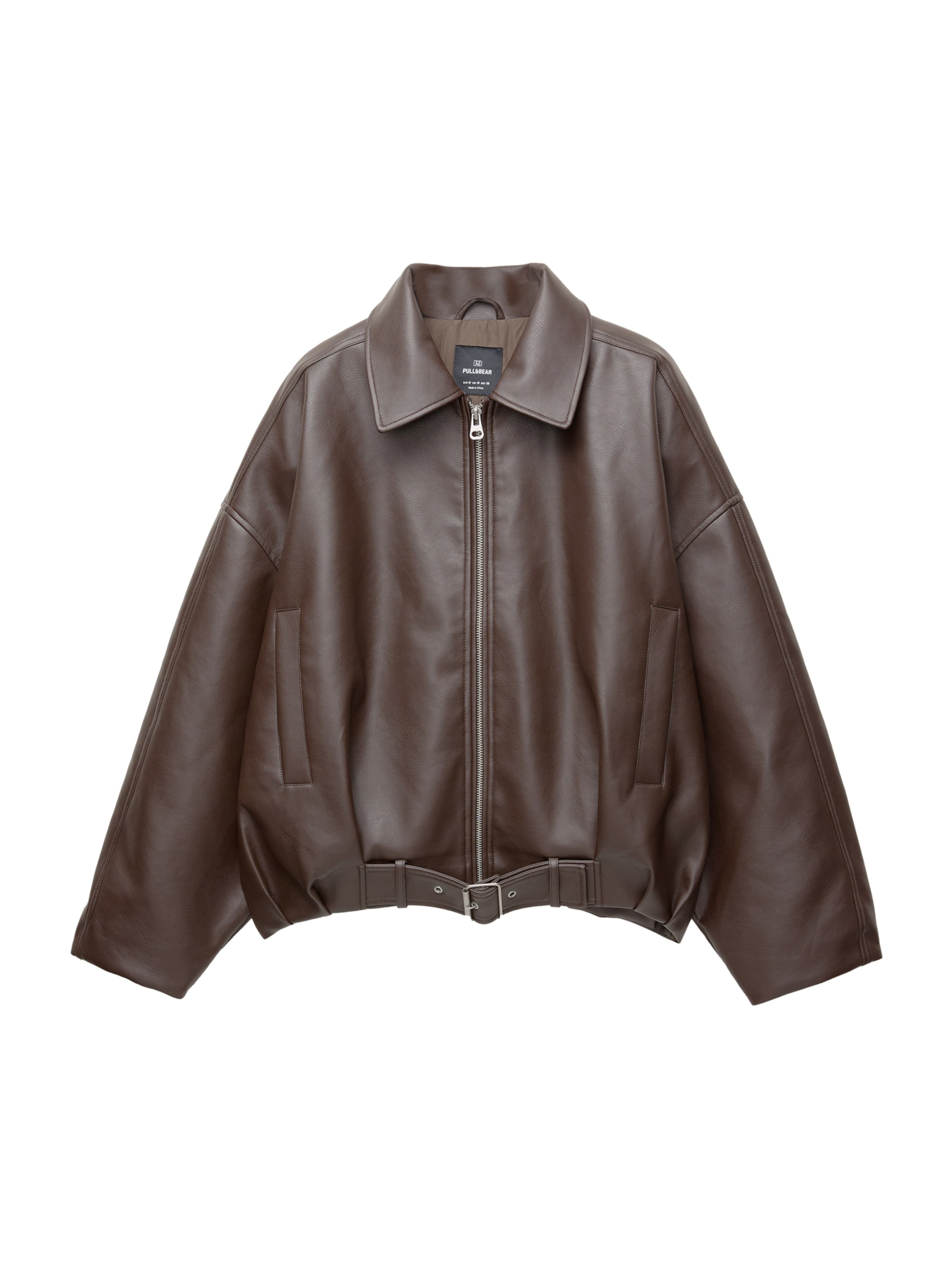 Giacca di mezza stagione Pull&Bear di colore cioccolato, Visualizzazione prodotti