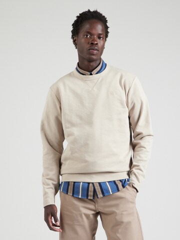 G-STAR Sweatshirt 'Nifous' in Beige: voorkant