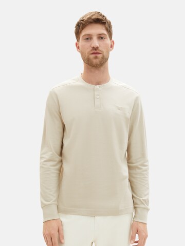 T-Shirt TOM TAILOR en beige : devant