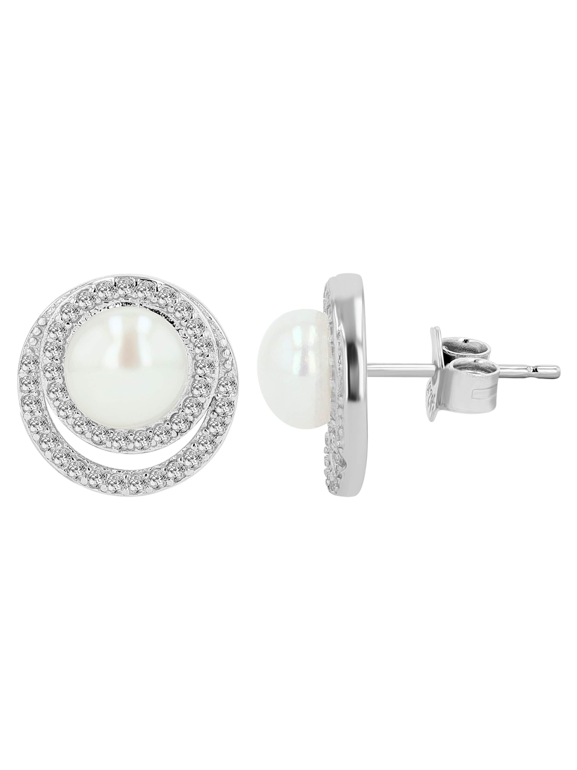 Akzent Earrings 'Lucienne, 925 Sterlingsilber, langlebig' in Silver