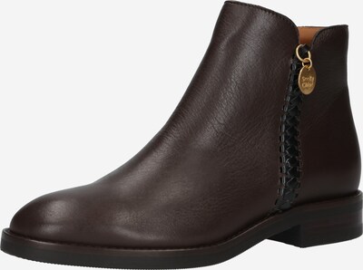 Botine 'LOUISE' See by Chloé pe maro închis, Vizualizare produs