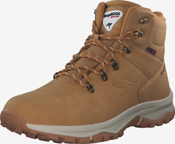 KangaROOS Lace-Up Boots in Beige: front