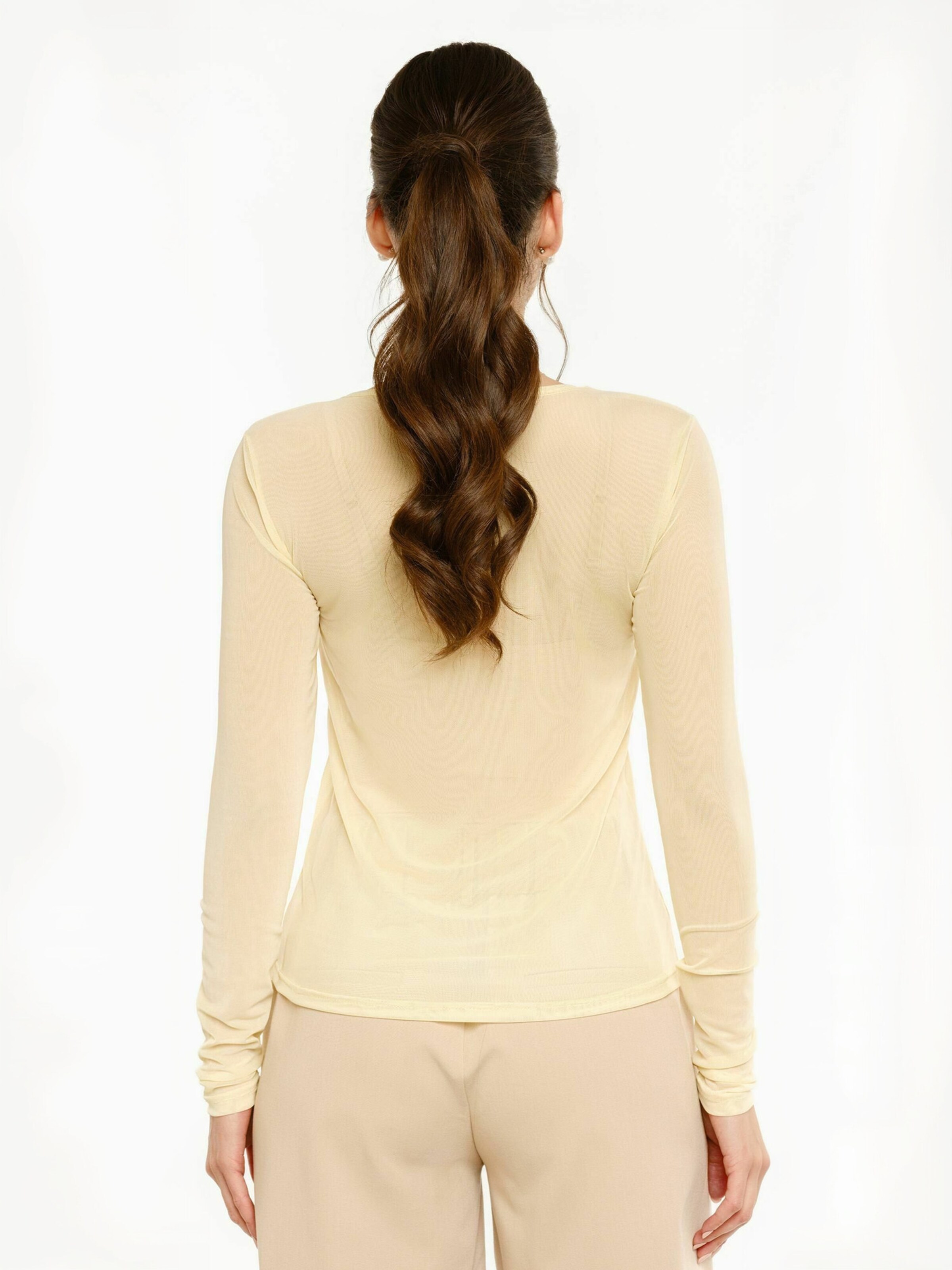 Top ' MESH ' di Liberte Essentiel in giallo