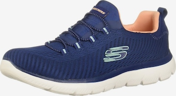 SKECHERS Slip-on 'Summits' in Blauw: voorkant