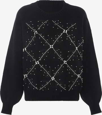 Pull-over faina en noir : devant