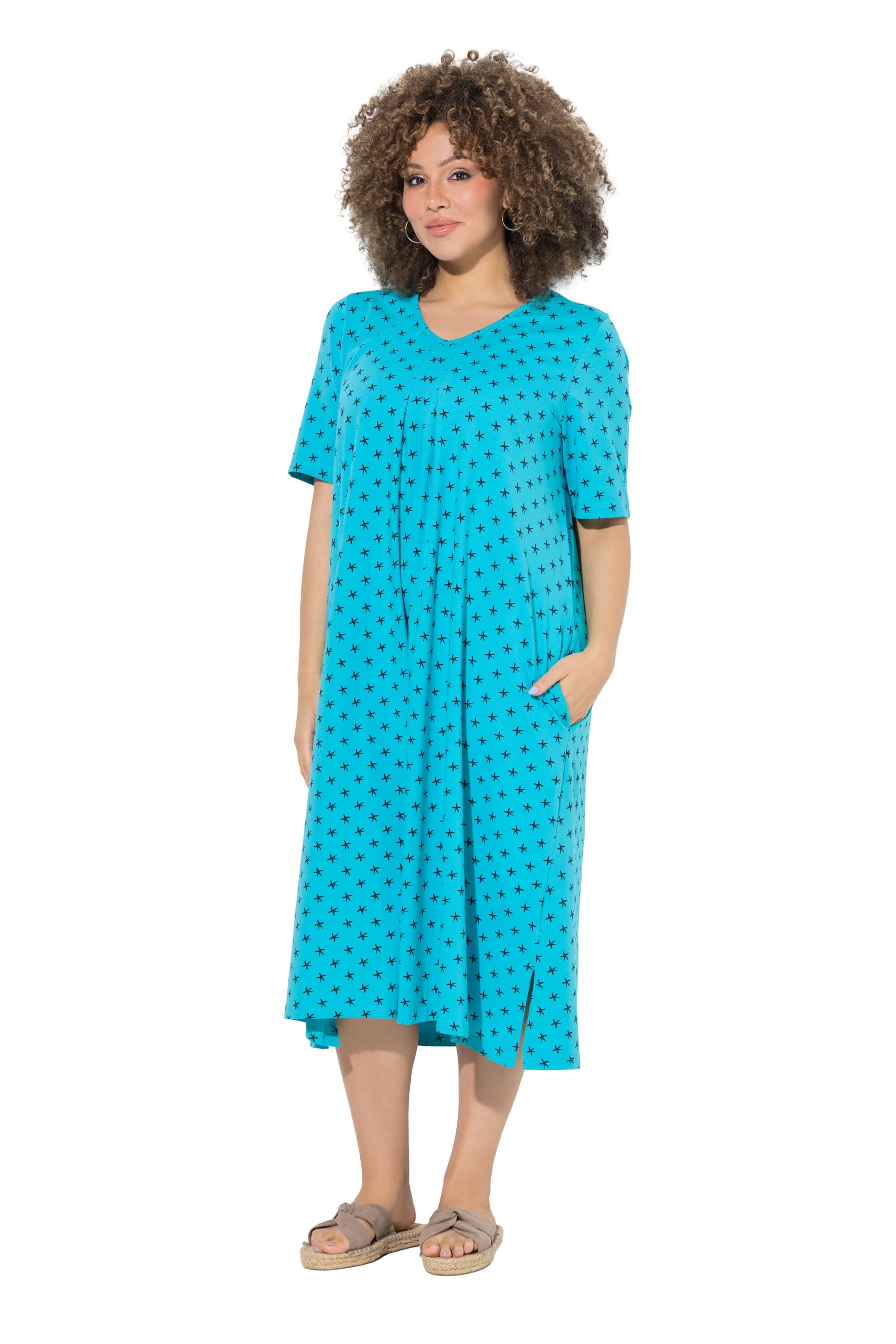 Ulla Popken Dress in Blue: front