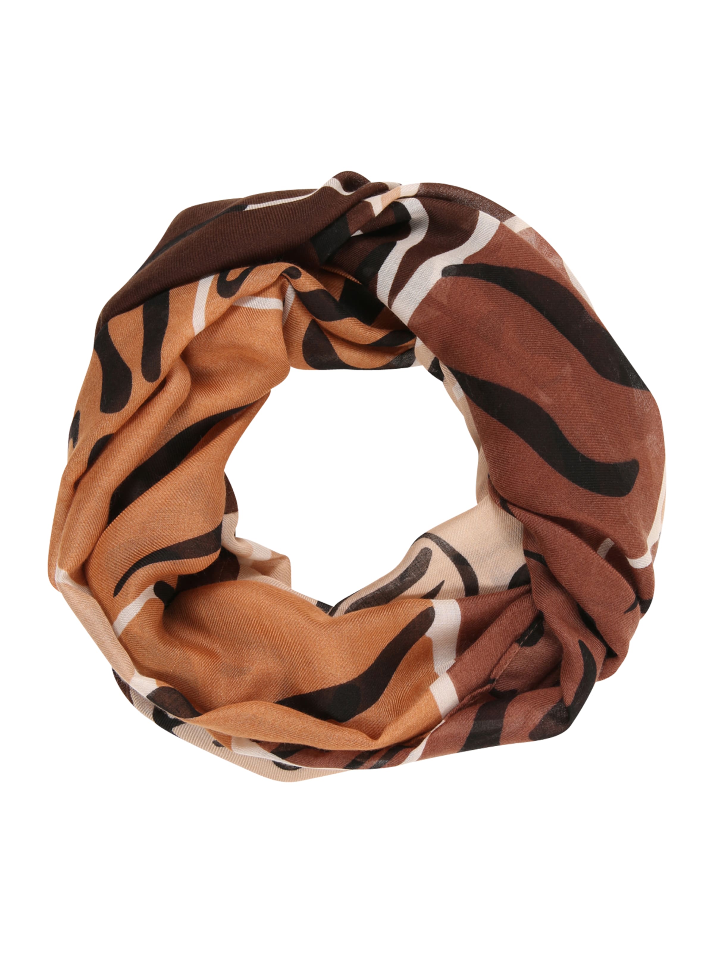 CODELLO Loop scarf in Brown: front
