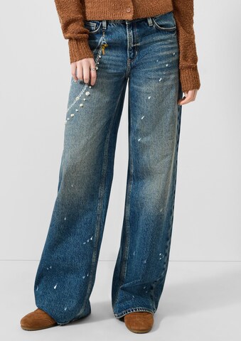 QS Wide Leg Jeans in Blau: Vorderseite