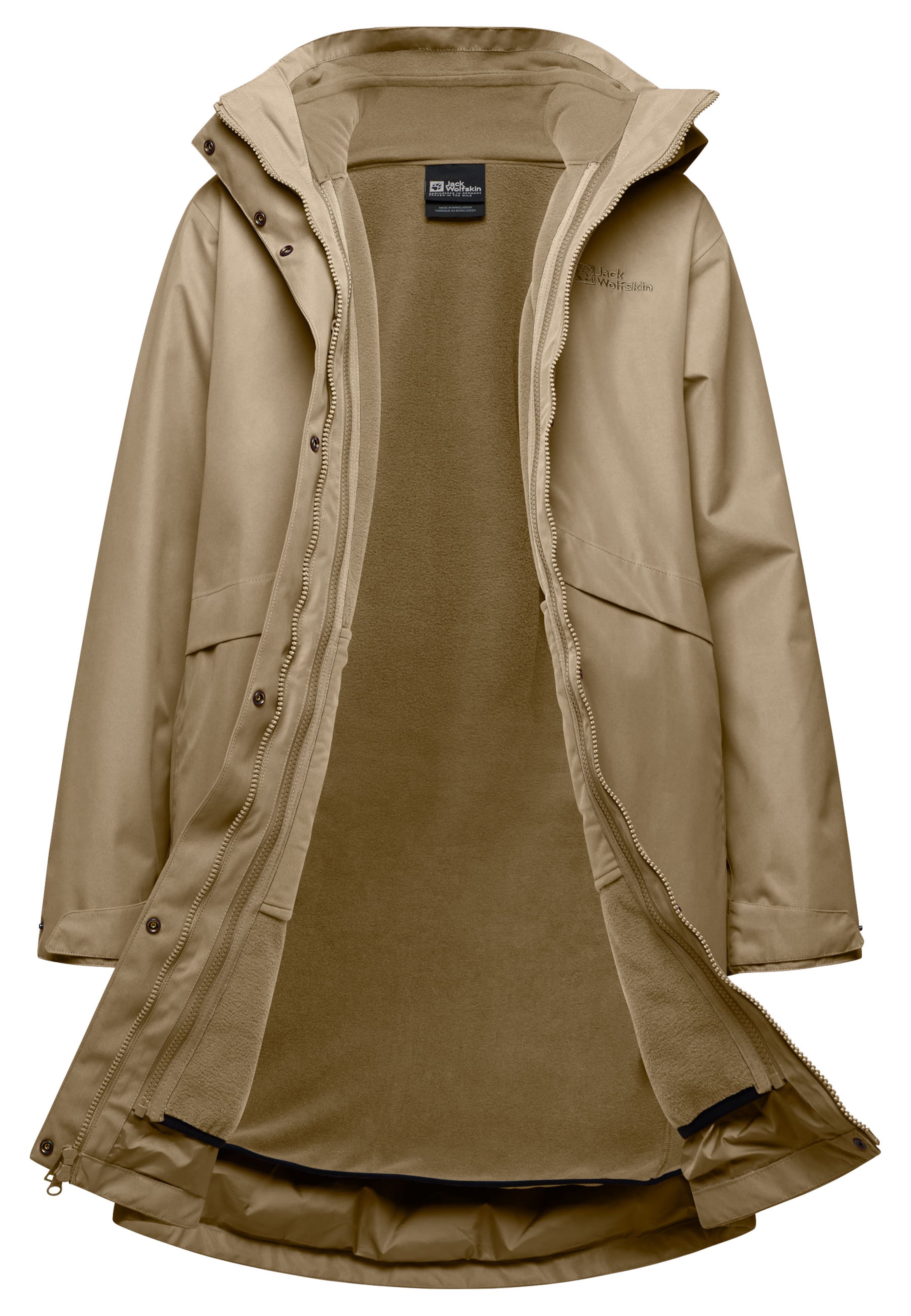 JACK WOLFSKIN Outdoorjas in Beige