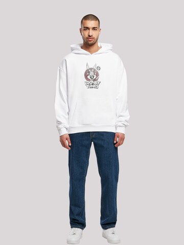 F4NT4STIC Sweatshirt 'Looney Tunes Bugs Bunny' in Wit