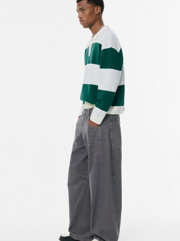 Baggy Jeans de la Pull&Bear pe gri