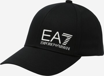 EA7 Emporio Armani Cap in Black: front