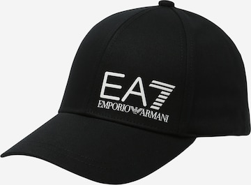 Casquette EA7 Emporio Armani en noir : devant