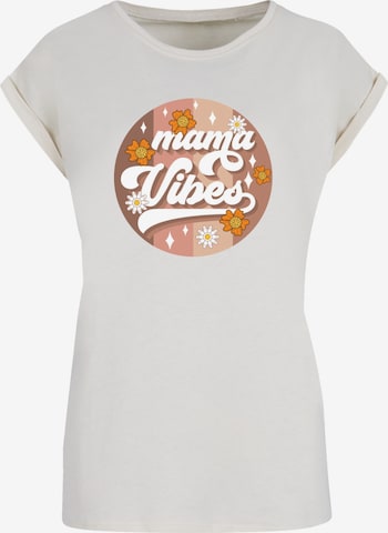 T-shirt 'Mothers Day Mama Vibes Vintage Inspired Motherhood' F4NT4STIC en beige : devant