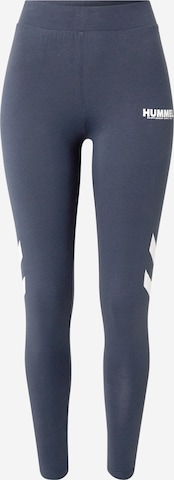 Hummel Workout Pants in Blue: front